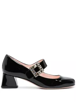 Roger Vivier туфли с кристаллами, черный