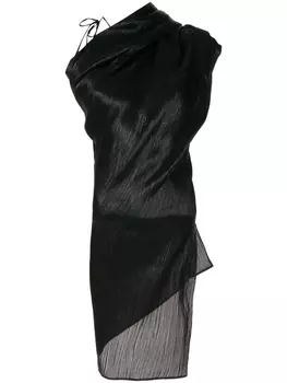 Roland Mouret блузка Lyan Lame, черный