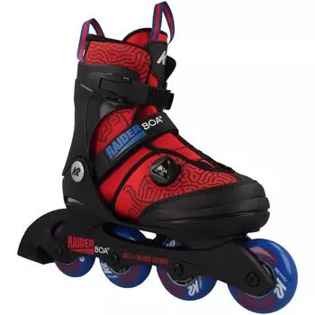 Роликовые коньки Raider Boa мальчики K2, красный