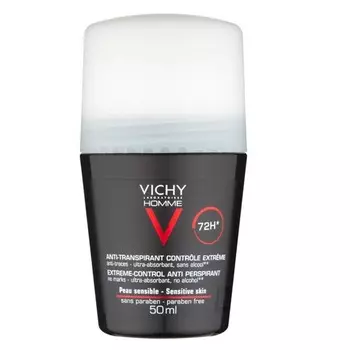 Роликовый антиперспирант Vichy Homme deo 72ч, 50 мл