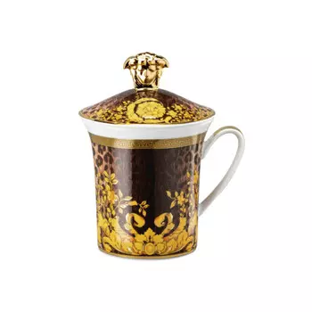 Rosenthal Versace 30 Years Mug Collection - Кружка Wild Floralia с ручкой и крышкой 0,35 л Rosenthal meets Versace, разноцветный/золотой
