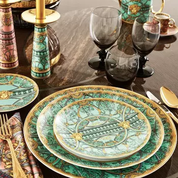 Rosenthal Versace La Scala del Palazzo - Сахарница Verde на 6 персон 0,23 л Rosenthal meets Versace, красочный