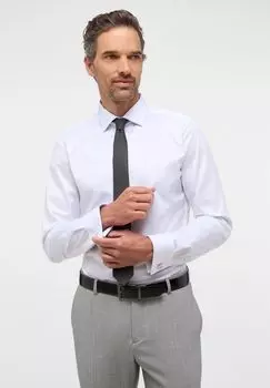 Роскошная рубашка SLIM FIT ETERNA, цвет Wei Standardrmellnge