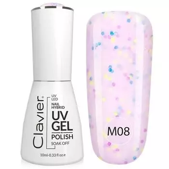 Роскошный лак для ногтей Hybrid Uv Gel Hybrid 008 10 мл Clavier