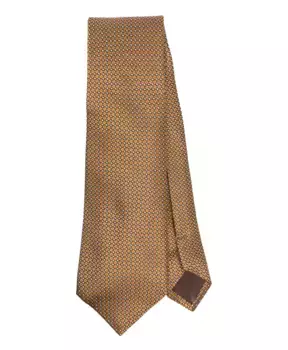 Роскошный шелковый галстук производства Италии. Canali, желтый