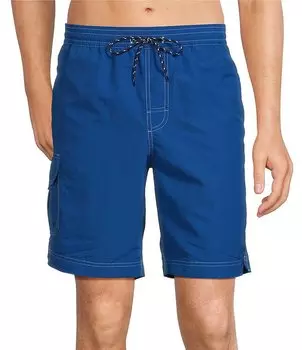 Roundtree & Yorke Boardwalk Cargo Solid 9 Плавки с внутренним швом, синий