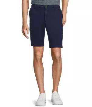 Rowm Blue Sirena Flat Front Solid 9 Шорты по внутреннему шву, синий