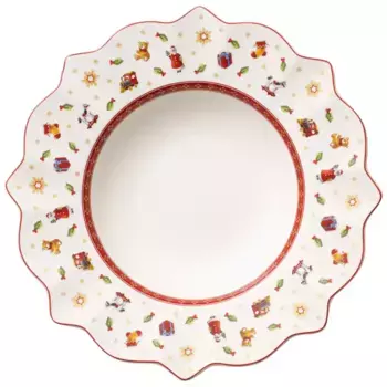 Рождественская глубокая тарелка Toy's Delight Villeroy & Boch, естественный