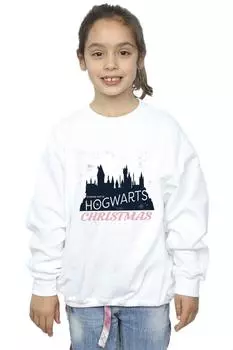 Рождественский свитер Хогвартса Harry Potter, белый