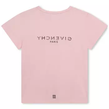 Розовая футболка с логотипом Givenchy, розовый