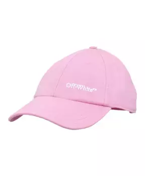 Розовая кепка с объемным логотипом aw24 Off White, розовый