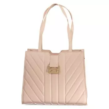 Розовая полиэтиленовая сумка Valentino Bags, розовый
