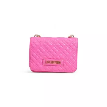 Розовая полиэтиленовая сумочка LOVE MOSCHINO