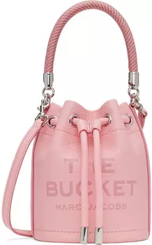 Розовая сумка-ведро «The Leather Mini Bucket» Marc Jacobs
