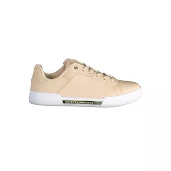Розовые кожаные женские кроссовки Tommy Hilfiger