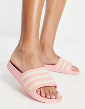 Розовые шлепанцы adidas Swim adilette