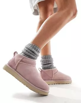 Розовые ультрамини-сапоги UGG Classic
