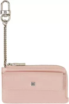 Розовый 4G визитница на молнии Givenchy