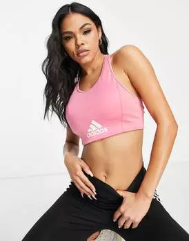 розовый бюстгальтер без косточек adidas