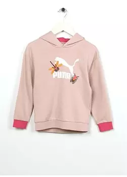Розовый детский свитшот Puma, розовый