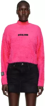 Розовый короткий свитер Ksubi