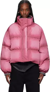 Розовый пуховик Acne Studios