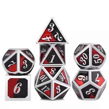 RPG Hellfire Dice RGFK Набор из 7 металлических кубиков