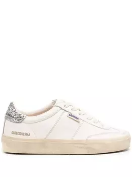 Ru Кроссовки женские Goose Golden Goose, серебряный