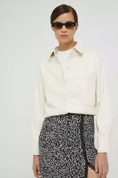 Рубашка Abercrombie & Fitch, бежевый