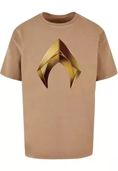 Рубашка ABSOLUTE CULT Aquaman - Emblem, кэмел