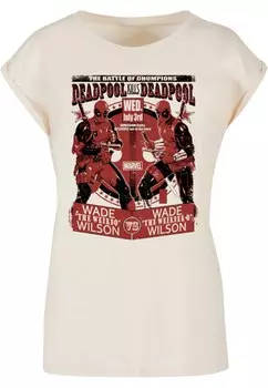 Рубашка ABSOLUTE CULT Deadpool - Deadpool Vs Deadpool, светло-бежевый