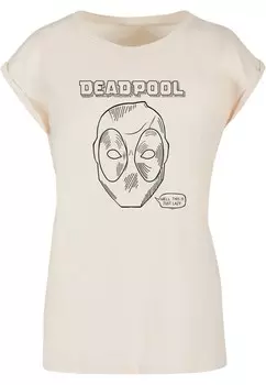 Рубашка ABSOLUTE CULT Deadpool - This Is Just Lazy, светло-бежевый