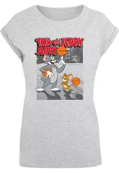 Рубашка ABSOLUTE CULT Tom and Jerry - Basketball Buddies, цвет Basalt grey/mottled grey