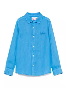 Рубашка Agnes MC2 Saint Barth Kids, синий
