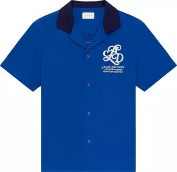 Рубашка Aim Leon Dore Monogram Bowling 'Classic Blue', синий