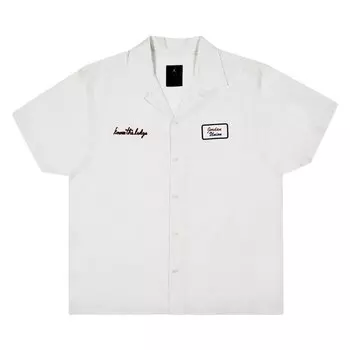 Рубашка Air Jordan x Union LA Mechanic Shirt 'Platinum', белый