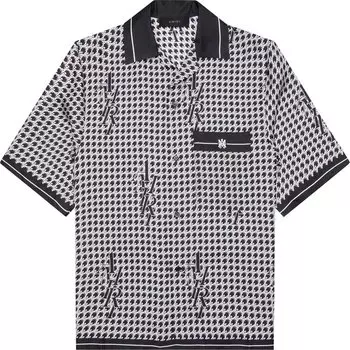 Рубашка Amiri Houndstooth Bowling 'Black', черный
