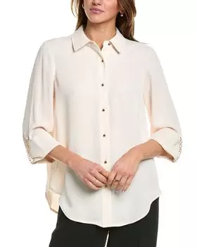 Рубашка Anne Klein с цепочкой, белый