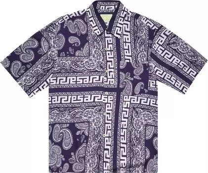 Рубашка Aries Bandana Print Hawaiian Shirt 'Navy', синий