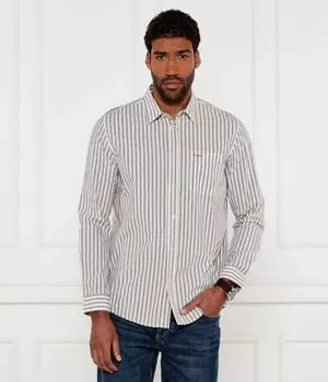 Рубашка эрилло Regular fit Hugo, коричневый