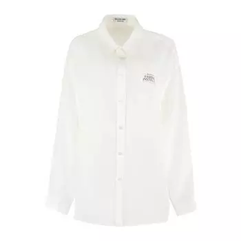Рубашка Balenciaga Silk, белый