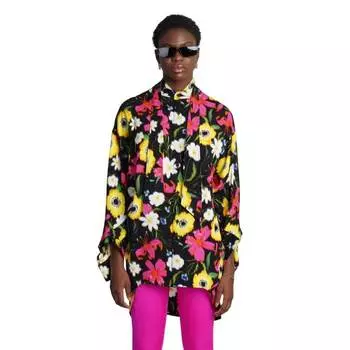 Рубашка Balenciaga Viscose, черный
