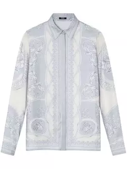 Рубашка Барокко Versace, синий