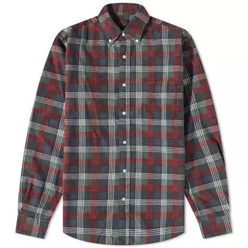 Рубашка Beams Plus Button Down Check Flannel Shirt