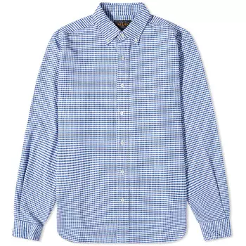 Рубашка Beams Plus Button Down Gingham Oxford Shirt