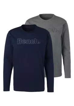 Рубашка BENCH, цвет Navy/mottled grey