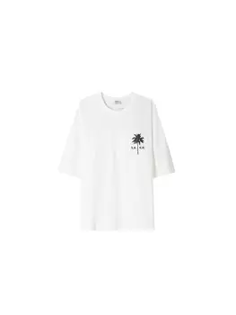 Рубашка Bershka, белый