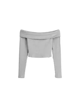 Рубашка Bershka, цвет Silver grey