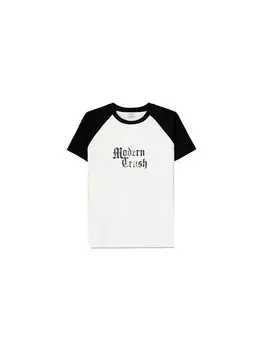 Рубашка Bershka MODERN CRUSH, белый