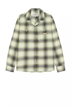 Рубашка Бланшар Carhartt Wip, цвет Blanchard Check & Arctic Lime